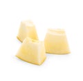 Pieces of ripe sweet melon on white background Royalty Free Stock Photo
