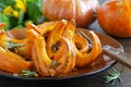 Pieces roasted pumpkin seeds Royalty Free Stock Photo