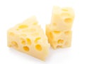 Pieces of swiss cheese