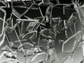 Pieces of transparent glass broken or cracked Royalty Free Stock Photo