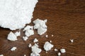 Pieces of white styrofoam close up Royalty Free Stock Photo