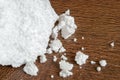 Pieces of white styrofoam close up Royalty Free Stock Photo