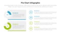 piechart or pie chart diagram infographics template diagram with 2 point with piechart on rectangle box comparison design for