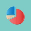 Piechart. Vector illustration decorative design