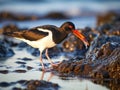 Pied Oystercatcher Made With Generative AI illustration