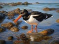 Pied Oystercatcher Made With Generative AI illustration