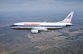 Piedmont Air Lines Boeing B-737 in flight over South Carolina in 1985