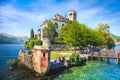 Piedmont - Orta Lake - Orta San Giulio island - Novara - Italy Royalty Free Stock Photo