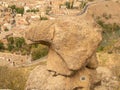 Piedra del Rey Moro under the cloudy sky in Toledo City, Spain Royalty Free Stock Photo