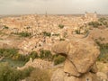 Piedra del Rey Moro under the cloudy sky in Toledo City, Spain Royalty Free Stock Photo