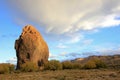 Piedra Parada monolith in the Chubut valley, Argentina Royalty Free Stock Photo