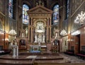 Piekary Sl, Poland, July 27, 2022: Interior of the Basilica at Sanctuary of Mary, Mother of Love and Social Justice in Piekary Royalty Free Stock Photo