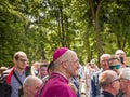 Piekary Slaskie, Poland, May 28, 2023: Pilgrimage of men and young men to Mary Piekarska. Coadjutor Archbishop of Katowice