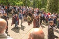 Piekary Slaskie, Poland, May 28, 2023: Pilgrimage of men and young men to Mary Piekarska. Official delegations, invited guests,