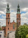 Piekary Slaskie in Upper Silesia Gorny Slask region of Poland. Neo-romanesque basilica of St Mary Royalty Free Stock Photo