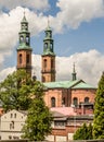 Piekary Slaskie in Upper Silesia Gorny Slask region of Poland. Neo-romanesque basilica of St Mary Royalty Free Stock Photo