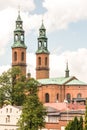 Piekary Slaskie in Upper Silesia Gorny Slask region of Poland. Neo-romanesque basilica of St Mary Royalty Free Stock Photo