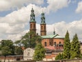 Piekary Slaskie in Upper Silesia Gorny Slask region of Poland. Neo-romanesque basilica of St Mary Royalty Free Stock Photo