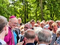 PiekarySlaskie, Poland, May 28, 2023: Pilgrimage of men and young men to Mary Piekarska. Coadjutor Archbishop of Katowice