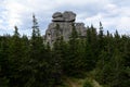 Pielgrzymy rocks in Karkonosze mountains Royalty Free Stock Photo