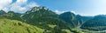 Pieniny mountains with Three Crowns summit in Poland Royalty Free Stock Photo