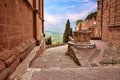 Pienza, Siena, Tuscany, Italy: landscape from the old town Royalty Free Stock Photo