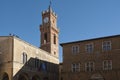 PIENZA, TUSCANY-ITALY, OCTOBER 30, 2017: The most beautiful square in the world UNESCO heritages in Pienza