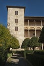 PIENZA - TUSCANY/ITALY, OCTOBER 30, 2016: Palazzo Piccolomini, one of the first examples of Renaissance architecture in Pienza