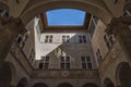 PIENZA - TUSCANY/ITALY, OCTOBER 30, 2016: Palazzo Piccolomini, one of the first examples of Renaissance architecture in Pienza