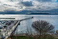 Pier From Above Royalty Free Stock Photo