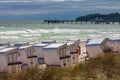 Pier on the Baltic Sea coast in Binz on the island Ruegen, Germany Royalty Free Stock Photo