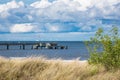 The pier in Bansin on the island Usedom, Germany