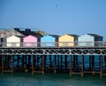 Pier beach huts