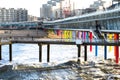 Pier on the beach of Scheveningen in The Hague in the Netherlands