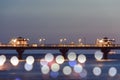 Pier on the Black Sea coast in the evening Royalty Free Stock Photo