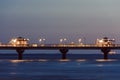 Pier on the Black Sea coast in the evening Royalty Free Stock Photo