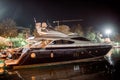 Pier boat Night streets Budva Old Town Montenegro trip journey travel spring summer recreation