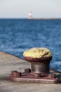 Pier Bollard Royalty Free Stock Photo