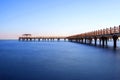 Pier or bridge on sea in Ansan, Korea.