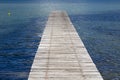 Pier into the calm sea Royalty Free Stock Photo