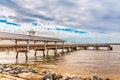 Pier on Cloudy Day