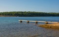 Pier on Medulin Coast in Istria, Croatia Royalty Free Stock Photo