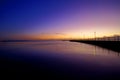 Pier at dawn Royalty Free Stock Photo