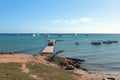 Pier and fishing boats. Macanao, island Margarita, Venezuela