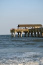 The Pier at Tybee Island Georgia Royalty Free Stock Photo