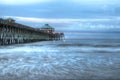 Pier at Folly Beach Royalty Free Stock Photo