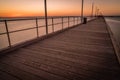 The pier of Frankston in the summer just after sunset Royalty Free Stock Photo