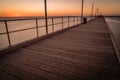 The pier of Frankston in the summer just after sunset Royalty Free Stock Photo