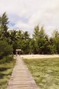 Pier in Gam Islands, Raja Ampat