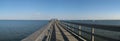 Pier on gulf of Mexico Royalty Free Stock Photo
